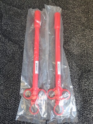 Plastic Balling Gun Red, Size Medium , Length 15 × 1'' Diameter, ( 2 Pcs) 