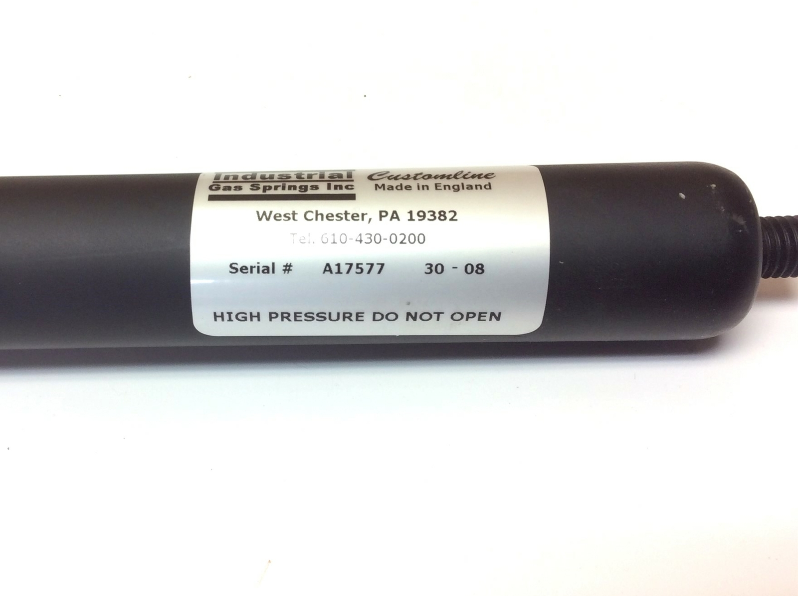 Industrial Gas Springs Customline Rod Dia 14mm Body Dia 28mm, Stroke