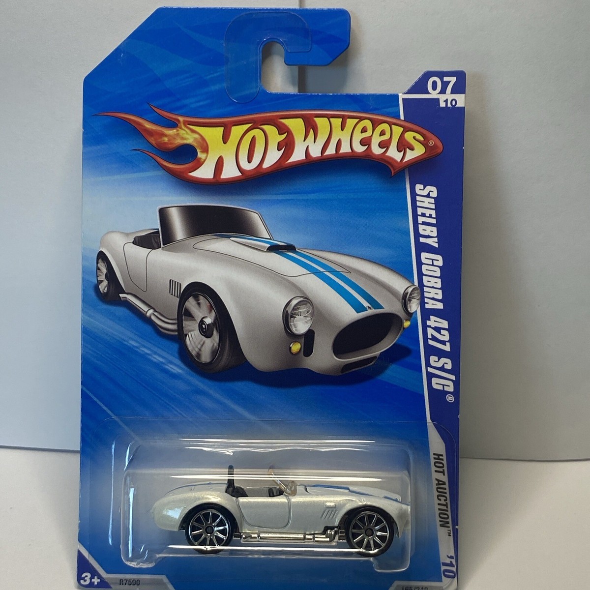 HOT WHEELS 1:64, SHELBY COBRA 427 S/C, 07/10, 165/240, R7590, BIN