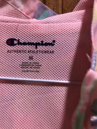 Champion Girls windbreaker Big C SZ Medium pastel rain Jacket fairy hiking HTF - Picture 6 of 6