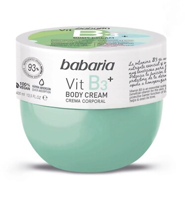 Babaria Vit B3 + Body Cream Calming Skin Hydration 400ml