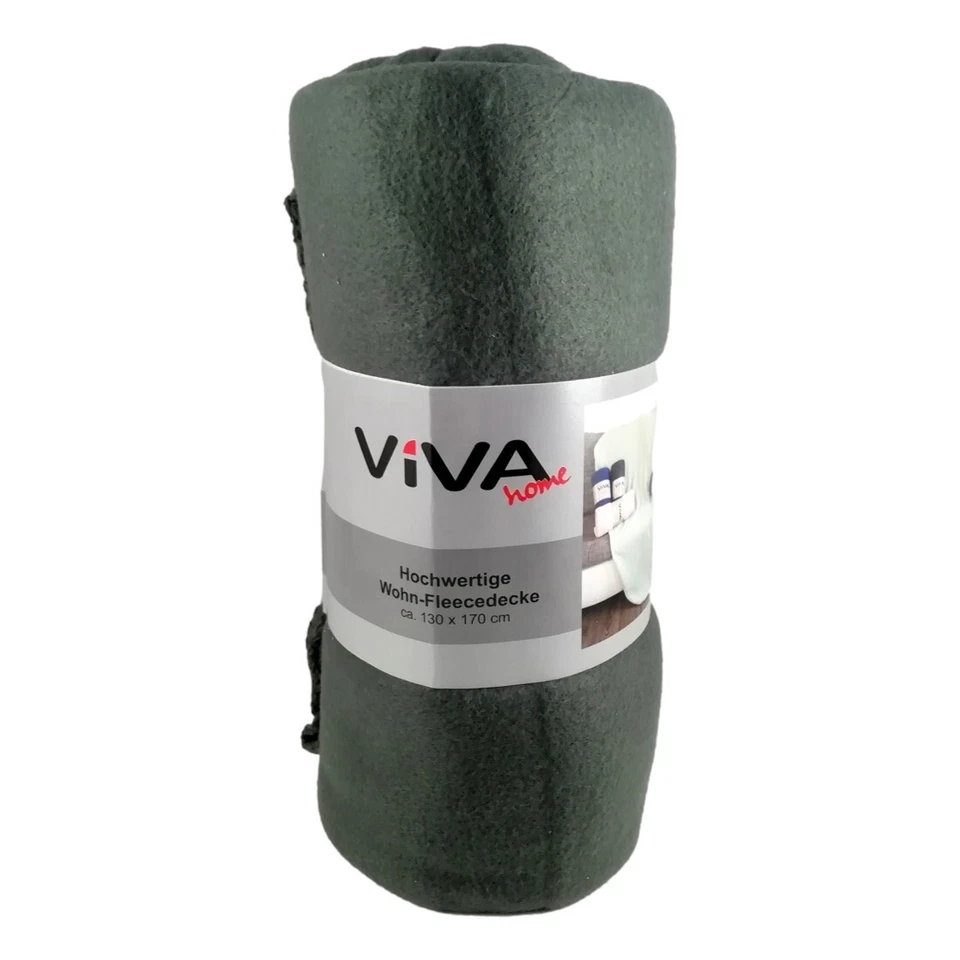 Couverture Polaire Douce Chaude 130x170cm Plaid 100% Polyester Couleur Froide - Photo 4/4