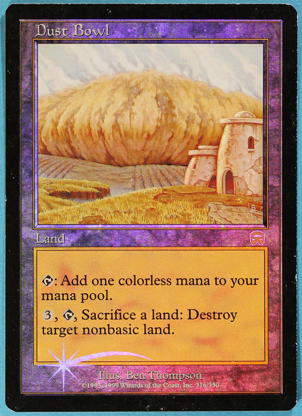 Dust Bowl FOIL Mercadian Masques PLAYED Land Rare MAGIC CARD (ID)ABUGames Dust Bowl FOIL Mercadian Masques PLAYED Land Rare MAGIC CARD (ID)ABUGames