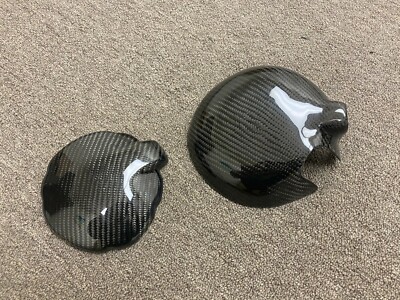 Carbon fiber engine covers for 2009-2012 Kawasaki Ninja ZX6R 