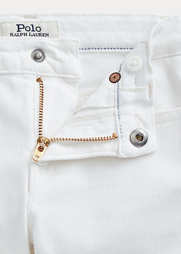 Polo Ralph Lauren Big Boys Classic Stretch Denim Shorts, White, 18 - Picture 3 of 3