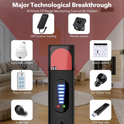 Hidden Camera Detector Bug Finder Anti GPS Tracker Small Anti Listening Scanner - Picture 3 of 24