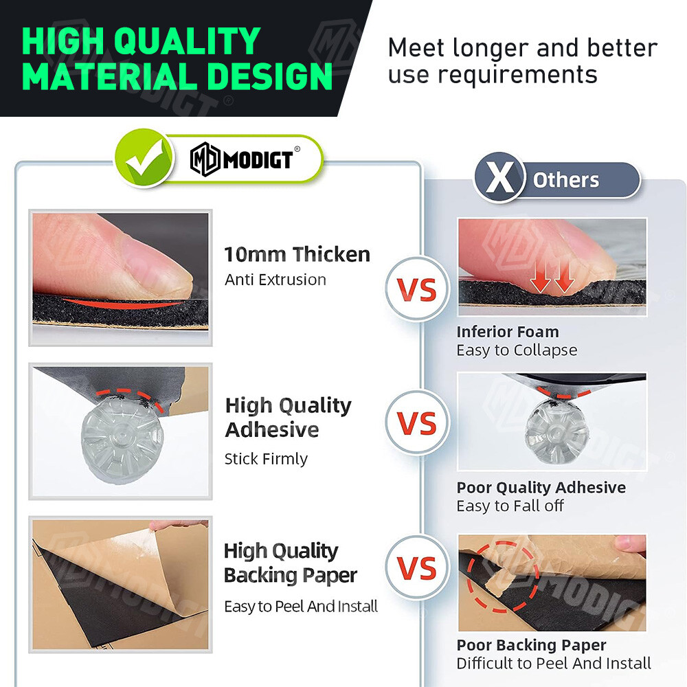 120"×40" Sound Deadener Noise Proof Car Van Insulation Heat Shield Self-Adhesive