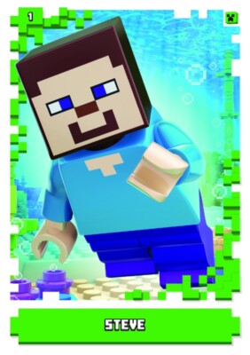 LEGO Minecraft Serie 1 Trading Card 1 - Steve - Skin Karte