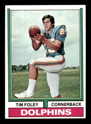 1974 Topps Football #38 Tim Foley EX *d3
