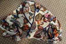 on Twelfth floral shaw/ scarf/Cape slip on   jacket shaw  women one size
