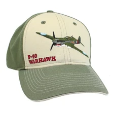 Born Aviation P-40 Warhawk Embroidered Hat 