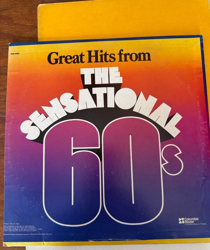 THE SENSATIONAL 60's-2 LPs-12" EXCELT-VG+ VARIOUS COMP. Pete Seeger, Dave Clark5 - Image 2 of 4