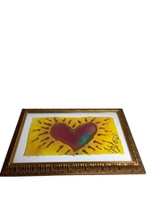 KATHY WATSON SIGNED HOZHONI "Hearts Forever”MIXED MEDIA 300lb Watercolor Framed