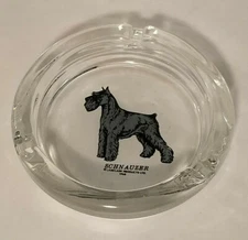 Schnauzer: Larklain Products Ltd 1968 Ashtray / Trinket / Change Dish: Excellent