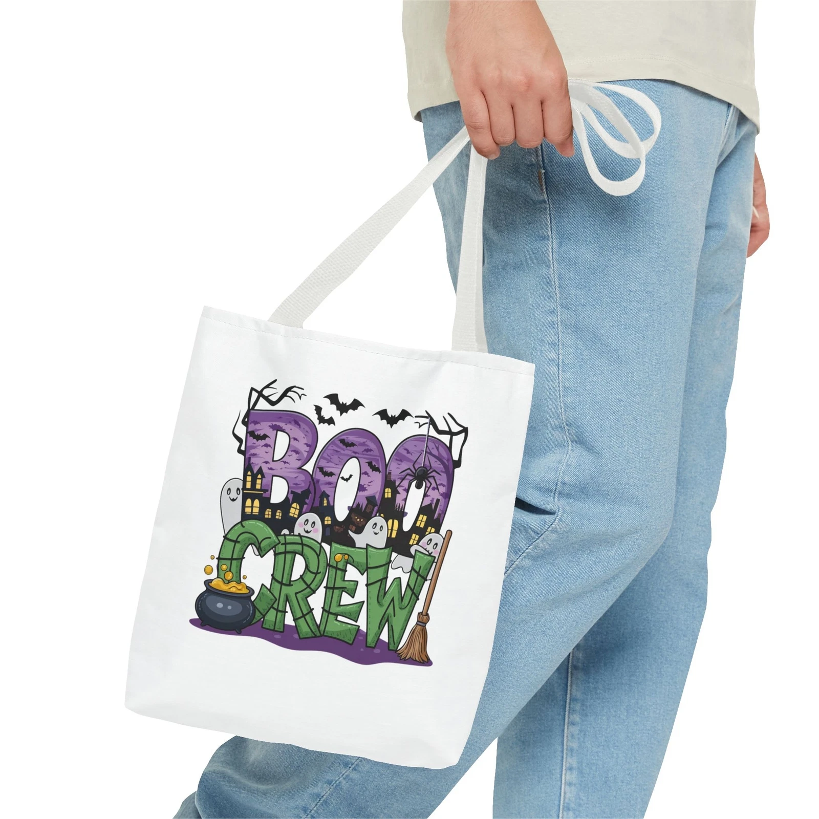 Boo Crew Halloween Tote Bag (AOP)