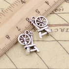 20pcs 18*11mm Tibetan Silver  SPINNING WHEEL Pendant Charm G965