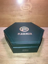 Plasencia Alma Fuerte 9.5x8.5x2.75 Hexagon SOLID WOOD Cigar Craft Box GREEN