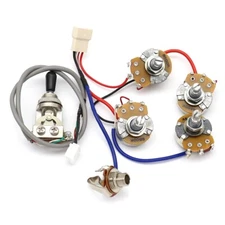 Electric Guitar Pickup Wiring Harness 1 Toggle Switch 4 Pots Jack for EPI SG LP