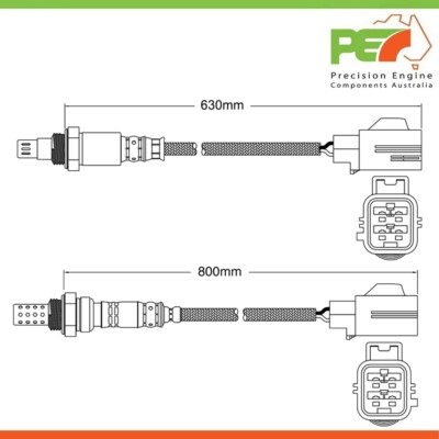 2x New * OEM * Pre-Cat & Post-Cat Oxygen Sensors For Jaguar XJ X351 5 ...