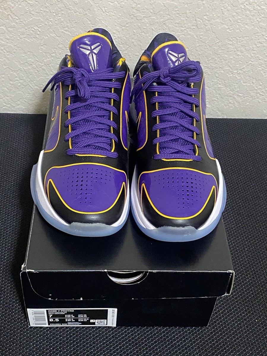 Mens Nike Kobe 5 V Protro Lakers sz 7 | eBay