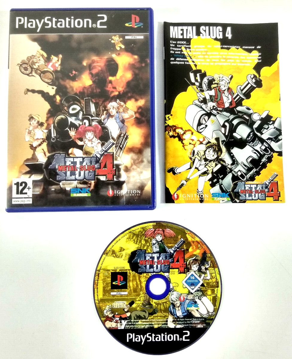 Jeu PS2 Metal Slug 3 - Version Française, État Correct Pour Rétro-gaming