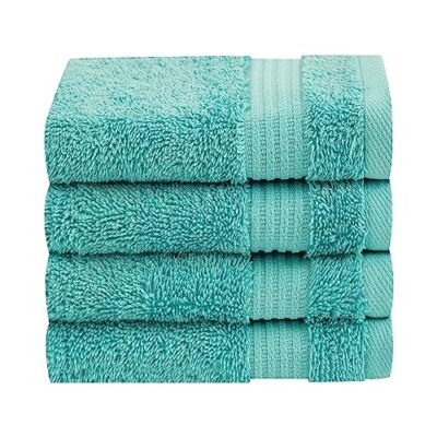 Cotton Paradise 100% Cotton 4 Piece 13'' x 13'' Bath  Assorted Sizes , Colors 