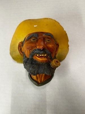 Vintage Bossons  Old Timer  Chalkware Wall Head  - Few chips 