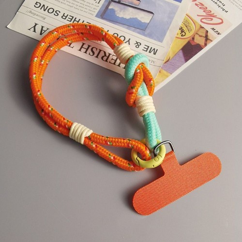 Nylon Mobile Phone Lanyard Keychain Phone Wrist Straps Phone Case Strap - Photo 12 sur 17