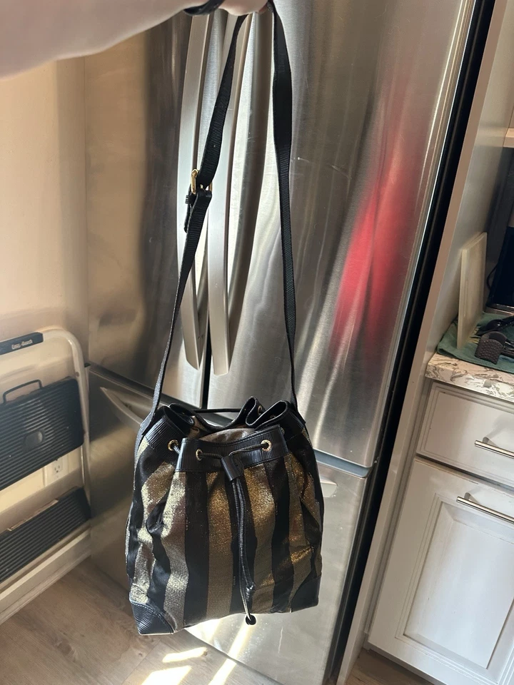 Fendi Pequin Vintage Bucket Bag - Image 2 of 4