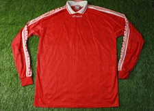 UHLSPORT # 5 ORIGINAL 90'S vintage FOOTBALL SOCCER L/S SHIRT JERSEY TEE SIZE XXL