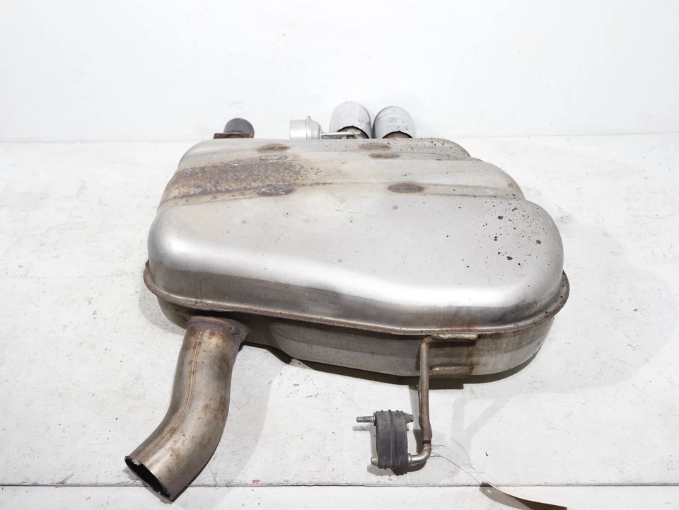 BMW 528i F10 2012-2016 punta de silenciador de escape inferior trasero 7618605 fabricante de equipos originales 87 k millas Foto 3 de 4