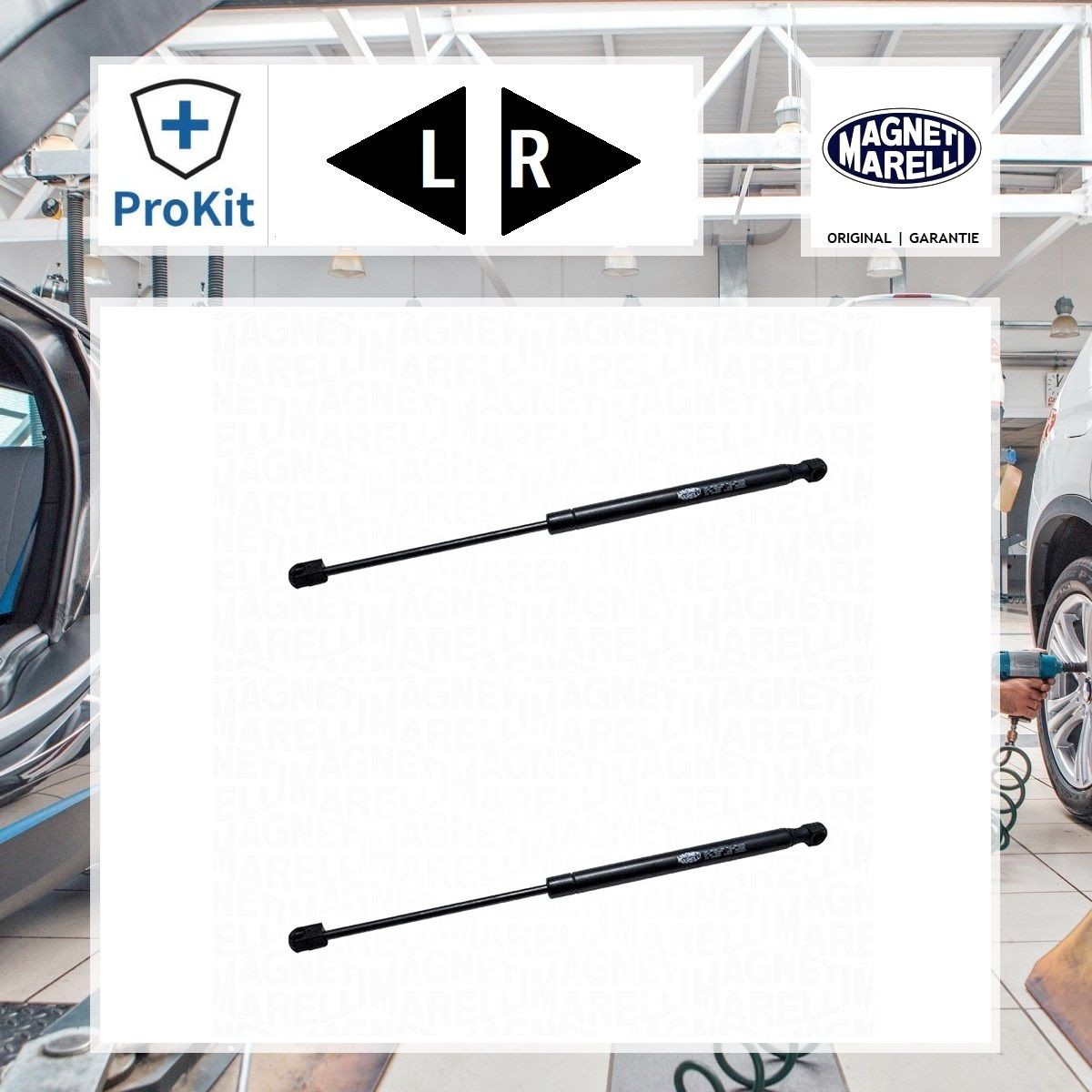 2x ORIGINAL® Magneti Marelli Gasfeder, Motorhaube für Mercedes-Benz CLK CLK