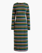 J Crew Long-sleeve striped dress Size 6 Sheath Silhouette Transition Piece 