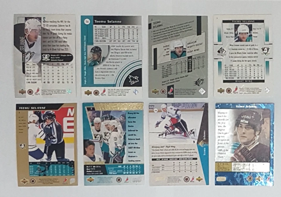 Lot 8 TEEMU SELANNE Hockey Card 1994-95 1995-96 SP 1999-00 SP Authentic #2 - Image 2 of 2