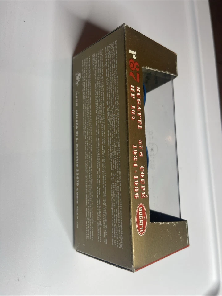 BRUMM 1934 BUGATTI 57S COUPE R87 CAR DIE CAST 1:43 MODEL TOY BOXED - Image 2 of 4