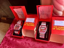  2 Dukes of Hazzard 1981 Vintage LCD Quartz Watch Unisonic NOT WORKING