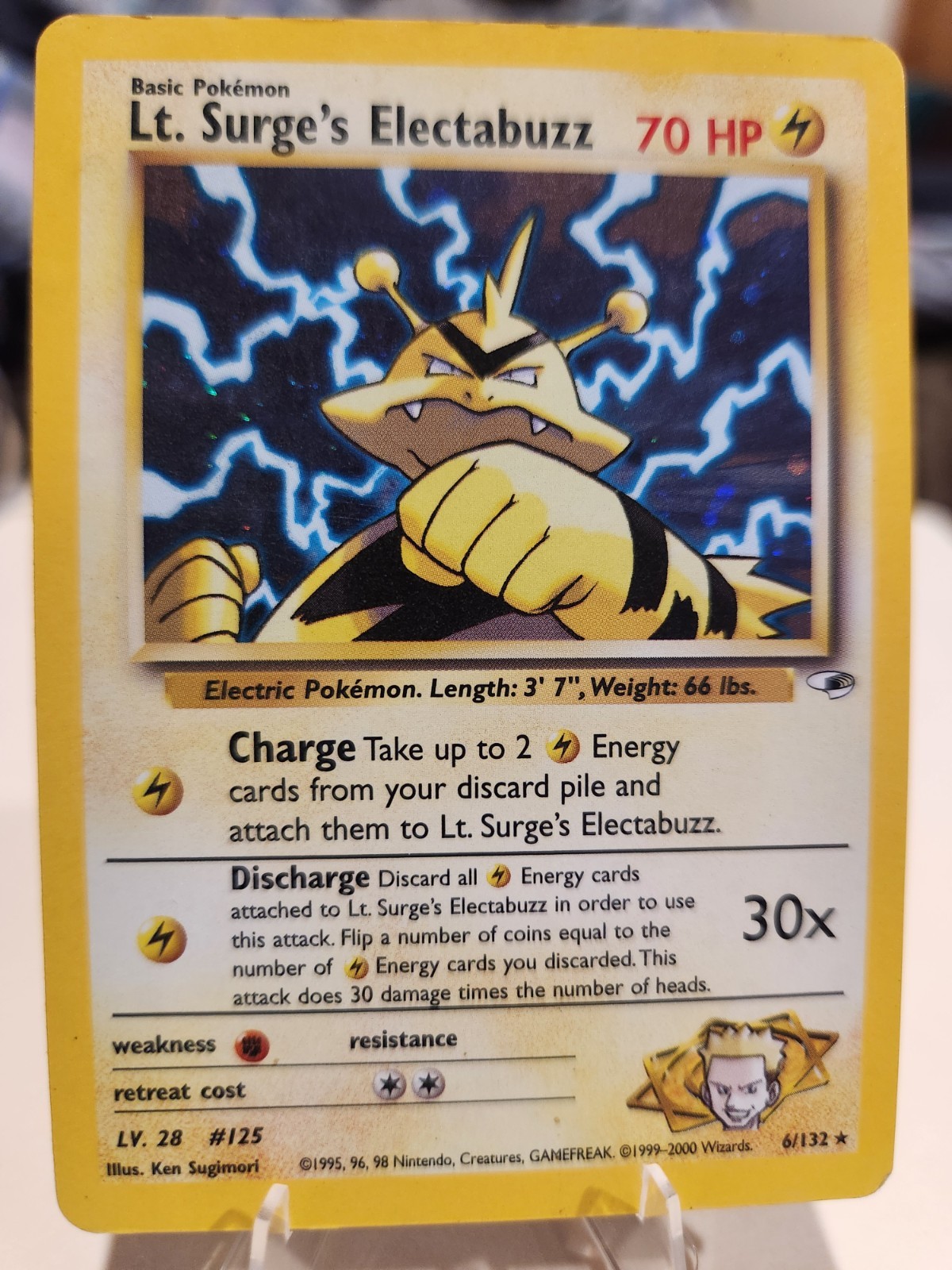 Pokémon TCG Lt. Surge's Electabuzz Gym Heroes 6/132