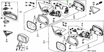 OEM ACTUATOR COMP., R. Genuine Acura Integra Type R DC2 76210-SW5-A01