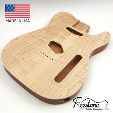 Corpo chitarra - stile T - acero riccio su mogano 1 pezzo - adatto a Fender Telecaster