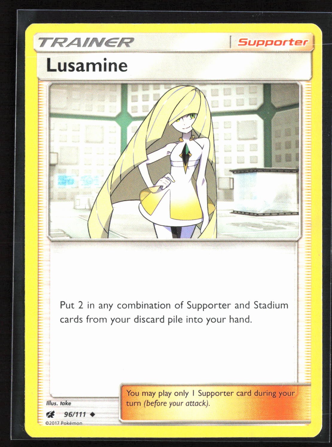 Lusamine Uncommon SM - Crimson Invasion 96/111 LP