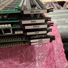 6 Calrec X2 DSP IO DAC Mainframe Cards WY5647/JI5765/UD5763/UN5764/DA5767/AD5766