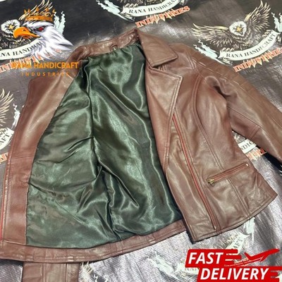 WOMEN'S LAMBSKIN GENUINE LEATHER BIKER JACKET WITH ZIPPER POCKETS & COLLAR