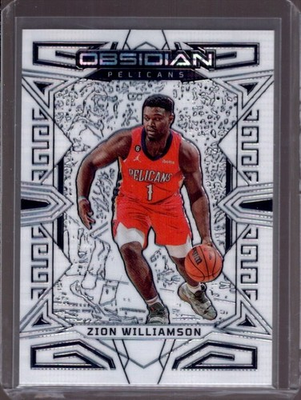 #ad ZION WILLIAMSON 2022 23 Panini Obsidian #35 White Pulsar Electric Etch SP $19.99