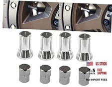 C20008 TR414, Universal, TPMS Chrome Valve Stem Sleeve Covers and Cap Dress Up
