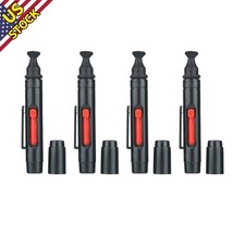 4x Black 3 IN 1 Camera Lens Dust Wiper Kit Cleaning Pen Dust Cleaner Soft Brush