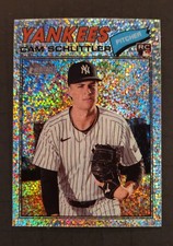2026 Topps Heritage #222 CAM SCHLITTLER Silver Sparkle (RC) Yankees (SP)