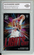 2024-25 Donruss Optic #5 Alexandre Sarr Lights Out Red #/99