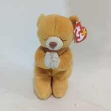 Vintage 1999 Ty Beanie Baby Hope the Praying Bear stuffed plush animal with tags