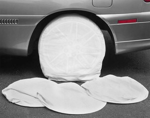 ISpchen Reifenabdeckung Set - 4x Schutzhüllen Wasserdicht Für Auto, LKW & Wohnmobile, 19-42 Zoll