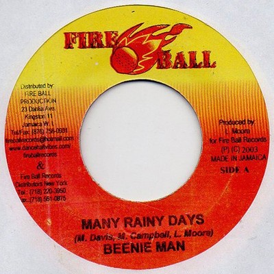 Beenie Man - Many Rainy Days (Vinyl 7'' - 2003 - JM - Original)